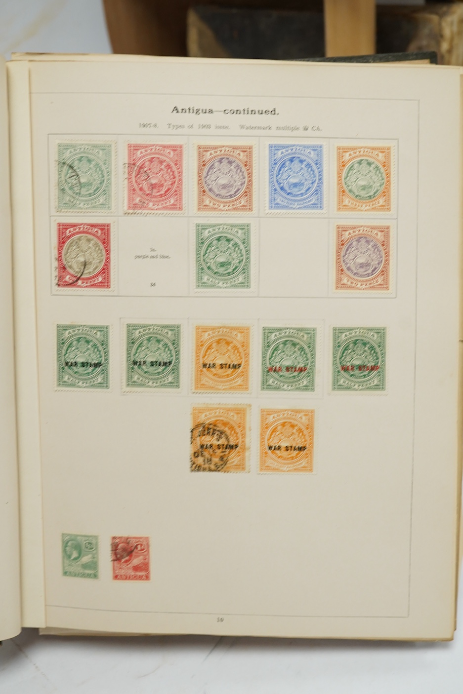 Three Edwardian and later stamp albums, The Grafton Stamp Album, containing a good selection of British stamps from 1841 to 1978, including Two Pence blue, 1840s/50s Penny Reds, Victoria Army Official, a substantial run